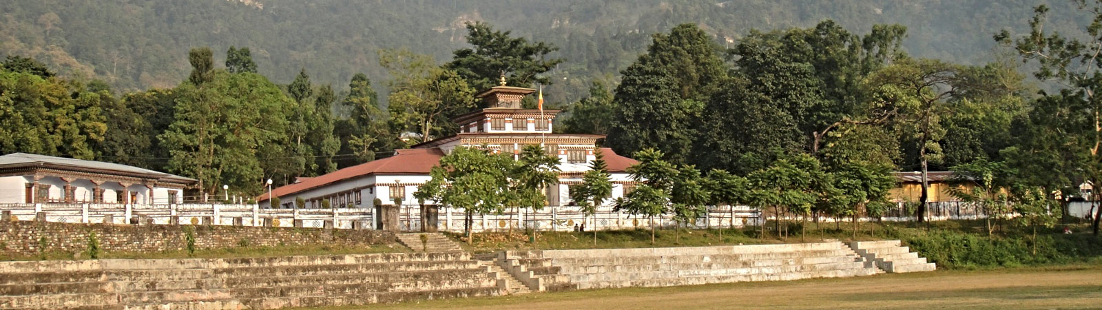 Samtse Bhutan landscape with mountains and valleys