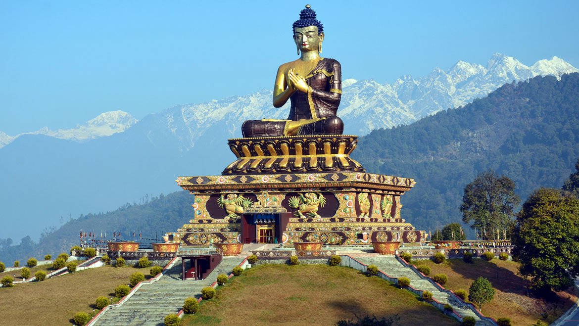 Kangchenjunga peak from Sikkim