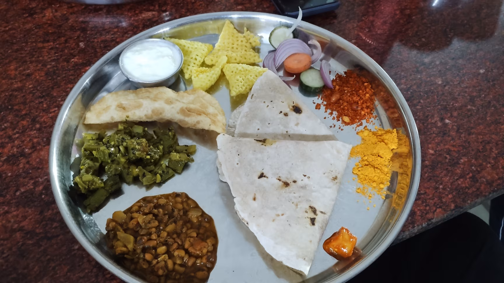 Busy evening street food lane in Bagalkot