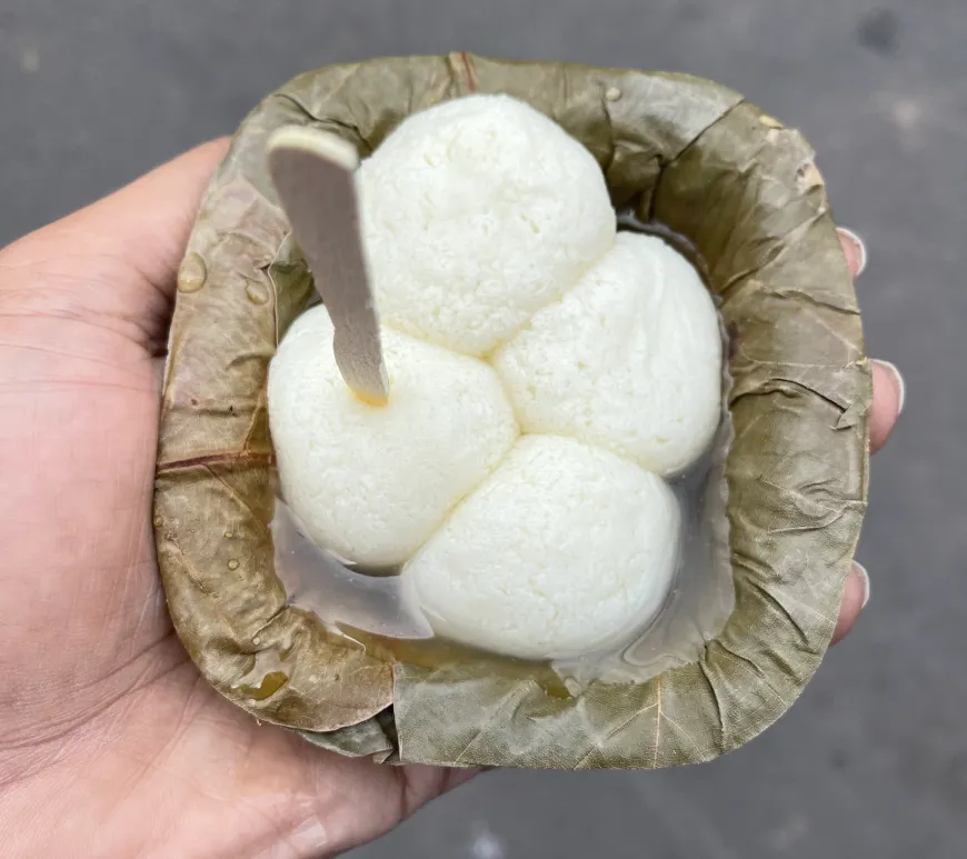 Classic Bengali Rasgulla dessert