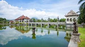 Taman Ujung Water Palace overview in East Bali
