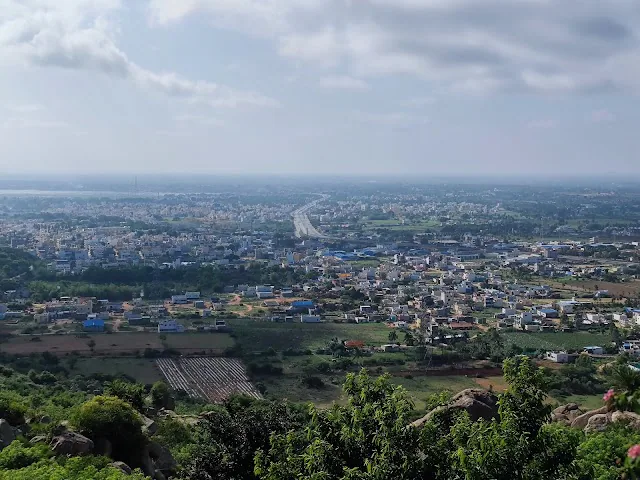 Beautiful landscape of Kolar with temples in the background