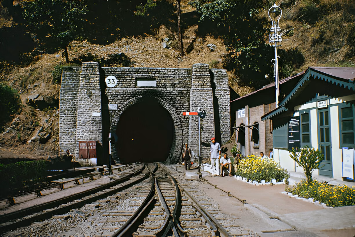 Entrance of Tunnel No 33 near Barog on Kalka Shimla Railway