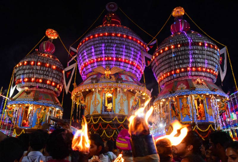 Festival celebration at Udupi Temple