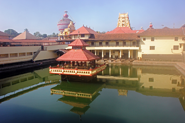 Aerial view of Udupi Temple complex