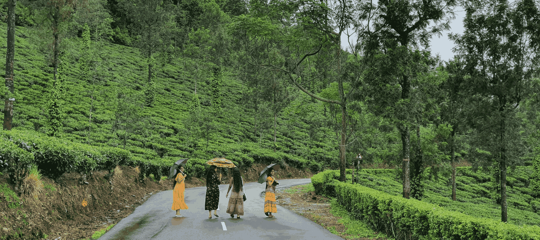 Two day and three day Valparai itinerary planning board with route sequencing
