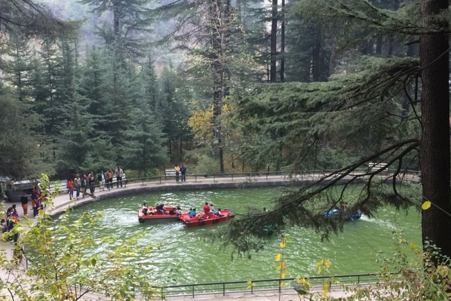Van Vihar National Park entrance and Upper Lake side landscape in Bhopal