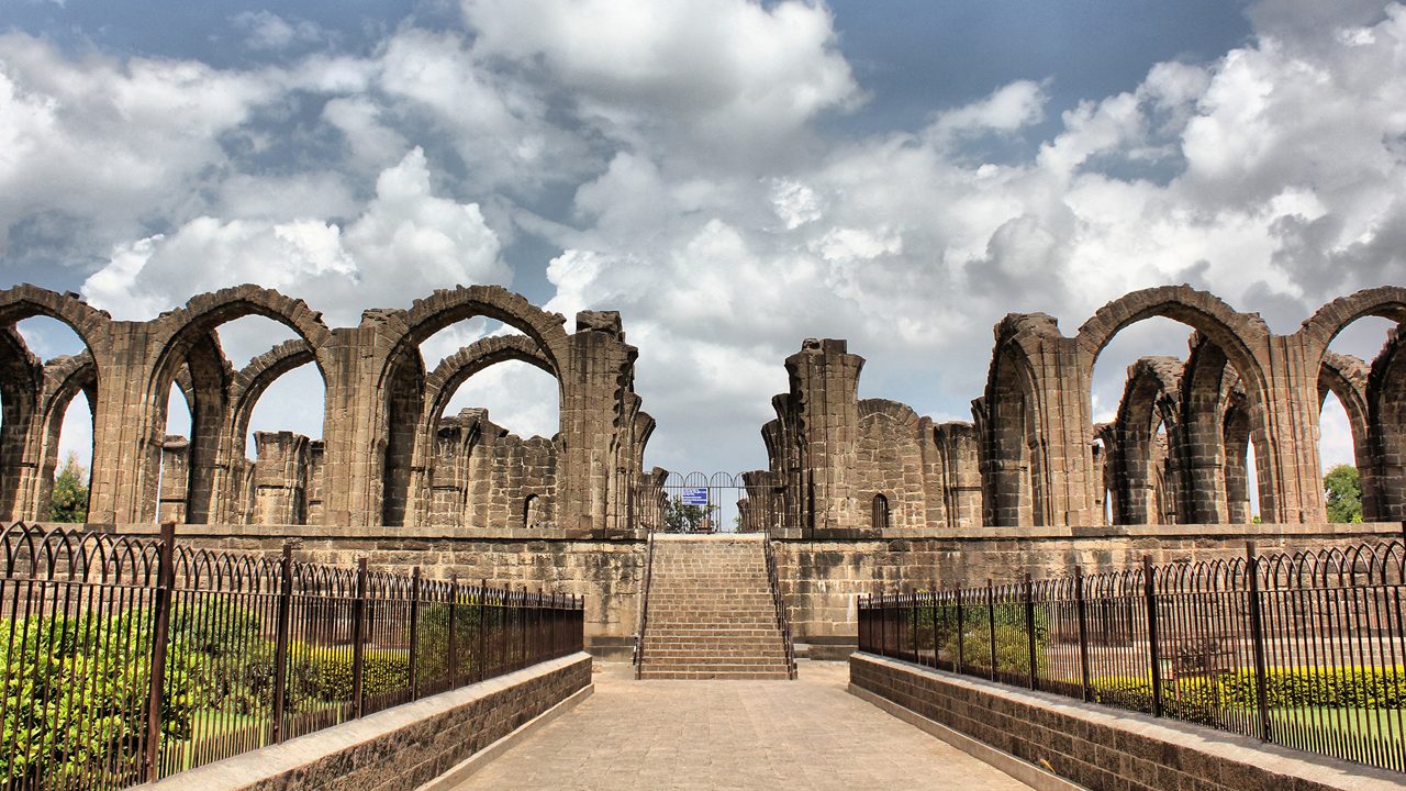 Vijayapura Karnataka skyline with heritage monuments and Deccan architecture